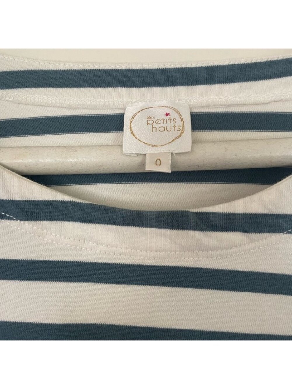 Striped Button-Detail Top - Picture 3 of 3